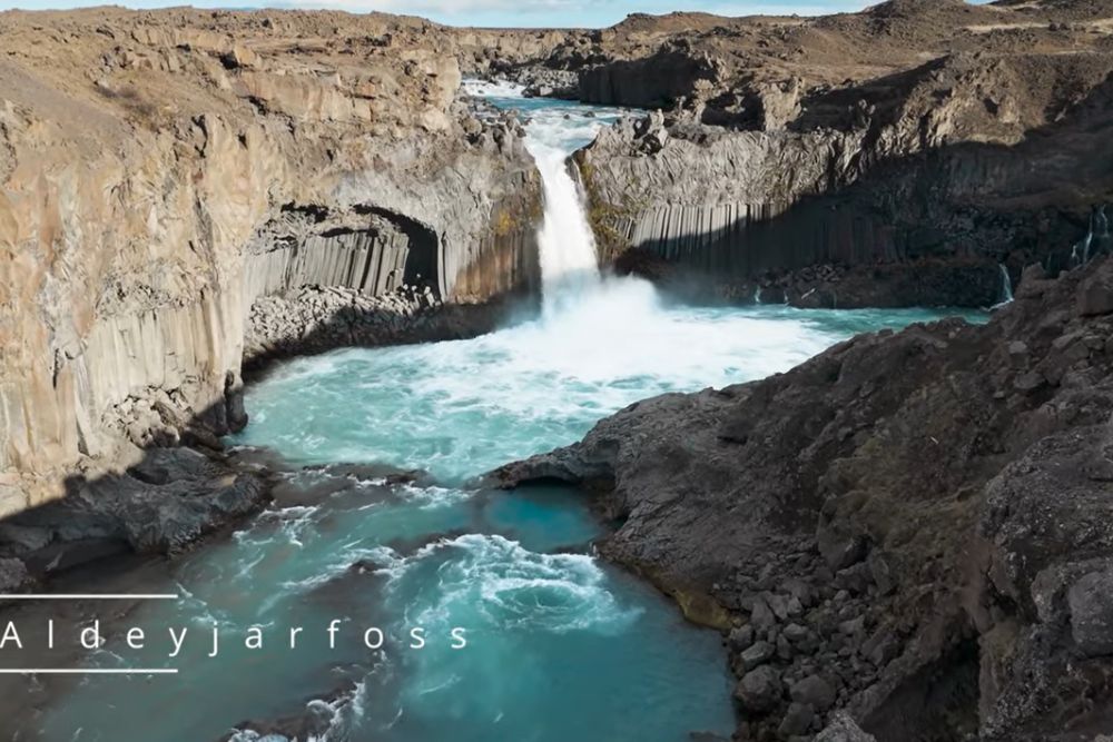 Iceland's overtourism problem: what every traveler needs to know before they go aldeyjarfoss waterfall basalt canyon iceland