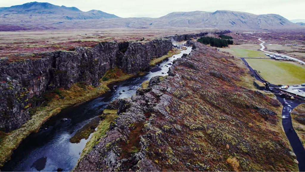 the rift between two continents