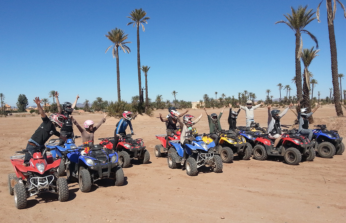 A Marrakech desert excursion by quad bike through the Palmeraie