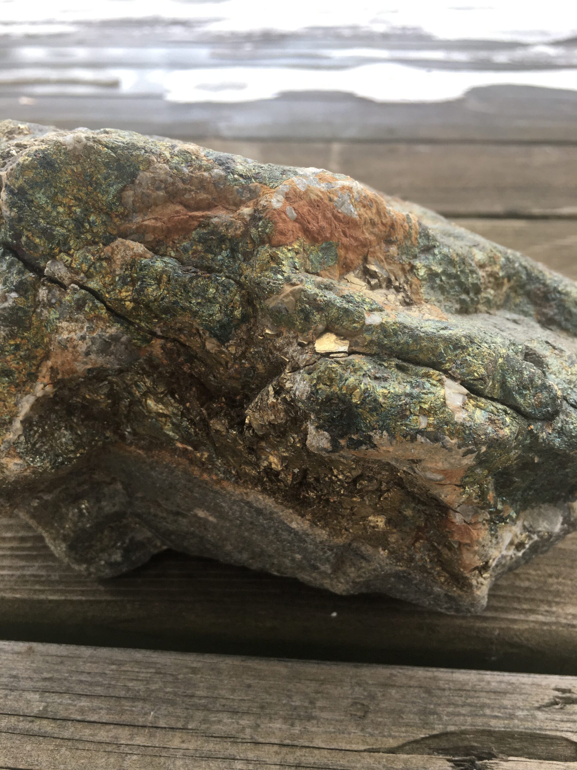 Massive sulfide ore sample